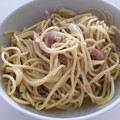 El cooksnap de Edu cuando hizo Spaguettis a la carbonara.