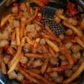 El cooksnap de Rocío Rino cuando hizo Salchichas guisadas.
