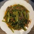Demi 的 沙茶牛肉炒空心菜 cooksnap