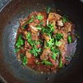 Ayesha Hasham's cooksnap of when they made Mutton Karahi.