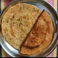 vrida का कुकस्नैप जब उन्होंने बेसन आटा चीला (besan atta cheela recipe in Hindi) बनाया था।