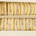 El cooksnap de Laura Distefano cuando hizo Alfajores de maicena.