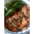 Cooksnap dari Ikha Mariescha untuk resep Pokcoy Siram Sosis+Baso