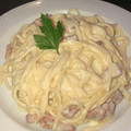 El cooksnap de Marieta R. Ch cuando hizo Espaguetis con salsa estilo carbonara.