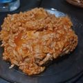 El cooksnap de Sofía Aybar cuando hizo Guiso de fideos con pollo.