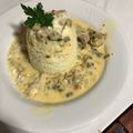 El cooksnap de Caro Ceijas cuando hizo Strogonoff de pollo con arroz saborizado😋.