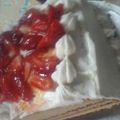El cooksnap de marisol del carpio cuando hizo Pastel de vainilla (básico) con frutas y chantilly a lo Carmelita.