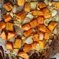 p1eszter Cooksnap-ja, amikor elkészítette a(z) Sült édesburgonya hagymával és fokhagymával receptet.