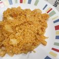 El cooksnap de Jorge Diaz cuando hizo Arroz meloso con bacalao y cebolla.