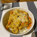 El cooksnap de Clara Romo cuando hizo Pollo al Curry con Arroz.