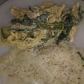 El cooksnap de Irma González cuando hizo Rajas con crema, pollo y queso philadelphia.