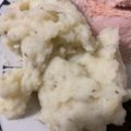 El cooksnap de Silvia Cantú cuando hizo Puré de papá con finas hierbas.