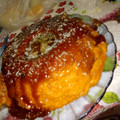 El cooksnap de Mica Pucheta cuando hizo Budin de pan con flan.