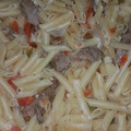 El cooksnap de lorena ortiz cuando hizo Guiso de fideos con carne.