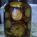 El cooksnap de Ana Gabriela Fernandez cuando hizo Berenjenas al escabeche y mía.