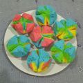 Cooksnap dari madhu mita guswami untuk resep Bolu Kukus Mekar Rainbow
