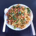 Bhavnaben Adhiya 's cooksnap of when they made Sorghum Popcorn Bhel.