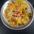 Alia Khan 's cooksnap of when they made Onion poha.