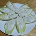 El cooksnap de ALBA FERN cuando hizo Endivias Rellenas con Salsa de Yogur, Mostaza y Pepinillos.