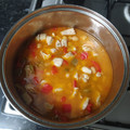 El cooksnap de Carlos Ayats cuando hizo Pollo al curry con garbanzos.