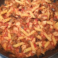 El cooksnap de Pedro S. Rguez. Rguez. cuando hizo Pasta con pollo y berenjena.