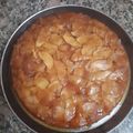 El cooksnap de gisela cutini cuando hizo Tarta de manzanas invertida.