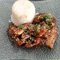 El cooksnap de Natasha Chacin cuando hizo Pollo teriyaki con arroz.