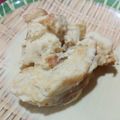 Cooksnap Nur Aida semasa beliau membuat Puding Roti kastard.