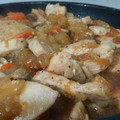 El cooksnap de Belen Moreno cuando hizo Filetes de pollo agridulces con manzana y champiñones.