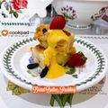 Cooksnap Mahadiah semasa beliau membuat Puding Roti kastard.