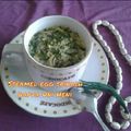Cooksnap dari Heni Hendriany untuk resep Steamed Egg Spinach with Cheese