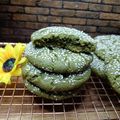 Deedee Rasuan's cooksnap of when they made Matcha Sesame Cookies with White Chocolate.