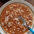 El cooksnap de Monserrata Cuevas cuando hizo Alubias viudas (porotos blancos).