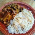 El cooksnap de Patricia Carrillo Vazquez cuando hizo Pechuga de pollo en salsa BBQ, sobre arroz blanco.