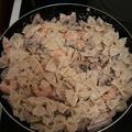 El cooksnap de Marion Vv cuando hizo Pasta con gambas y setas.