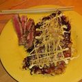 Jonathan Argue's cooksnap of when they made Okonomiyaki (Japanese Savory Pancake).