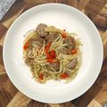 Cooksnap dari Avita Unaiya untuk resep Spaghetti Sosis Aglio Olio