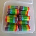 Cooksnap dari linda untuk resep Mini Roll Cake Rainbow / Bolu Gulung Pelangi Kukus Anti Gagal