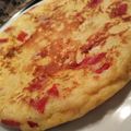 El cooksnap de Salima cuando hizo Tortilla de patatas con cebolla y pimientos asados.