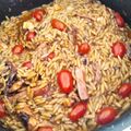 Cooksnap από Cleopatra στη συνταγή Κριθαρότο με ντοματίνια Σαντορίνης και πλοκάμια χταποδιού