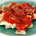 El cooksnap de Jessie Gómez cuando hizo Raviolis de queso con salsa de tomate al orégano.
