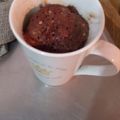 El cooksnap de Ssymm Duarte cuando hizo Torta en microondas.