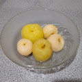 El cooksnap de Mónica Toro cuando hizo Manzanas y peras hervidas en almíbar dietético.