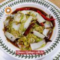 Cooksnap Mahadiah semasa beliau membuat Chinese cabbage stir fry.
