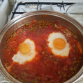 El cooksnap de maria isabel gonzalez cortes cuando hizo Guisantes con tomate frito, jamón, chorizo y huevo.