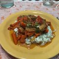 El cooksnap de Miguel Medina cuando hizo Wok de verduras y pollo.