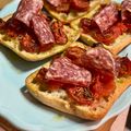 El cooksnap de Irene-Guirao cuando hizo Coca de Pan con Tomate.