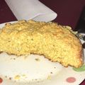 El cooksnap de Patricia Bullrich cuando hizo Budín de naranja saludable sin azúcar.