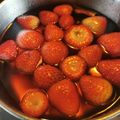 El cooksnap de Sandra Quiroz Sepulveda cuando hizo Frutillas en almíbar.