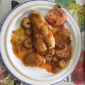 El cooksnap de Bruxina cuando hizo Merluza con gambas en salsa.